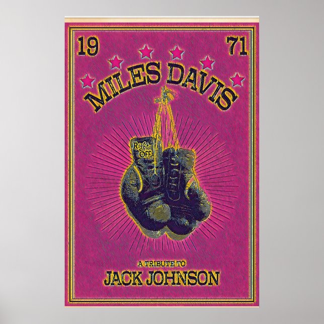 Miles Davis Tribute to Jack Johnson, Version 2 Poster (Front)