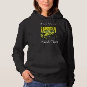 Miles Meditation Mountain Bike Mtb Biking Cycling  Hoodie