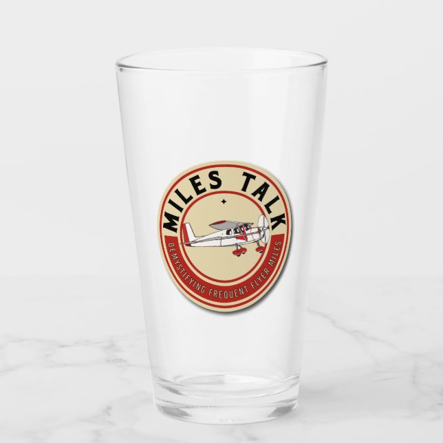 MilesTalk Pint Glass (Front)