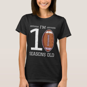 Milestone 10th Birthday American Football Boy 10 Y T-Shirt