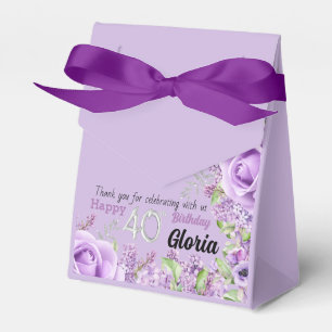 milestone 40th Birthday Party Favour bags Box