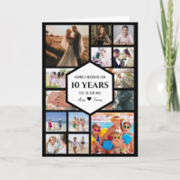 Milestone Anniversary With Hexagon Centre Photo