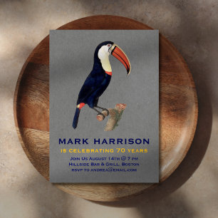 Milestone Birthday Bird Invitation