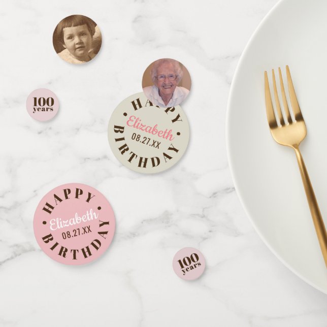 Milestone Birthday | Choose Your Year Custom Confetti (Group)