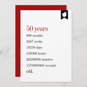 Milestone Birthday Days Old Birthday Card