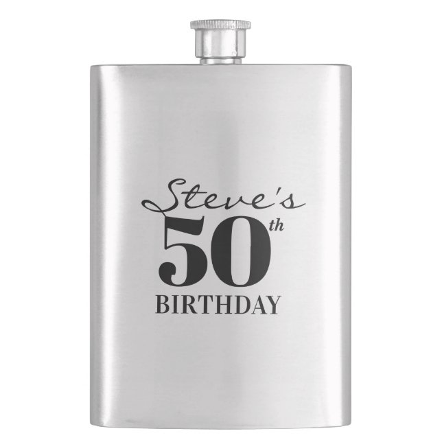Milestone Birthday Flask (Front)