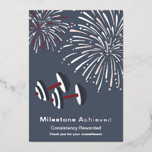 Milestone Thank You For Your Commitment Foil Card