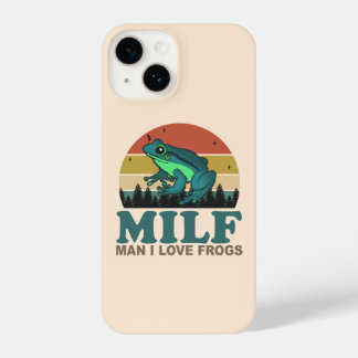 MILF Man I Love Frogs Funny Amphibian Frog Lovers iPhone 14 Case