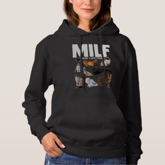 Milf Saying Cat Man I Love Felines Hoodie