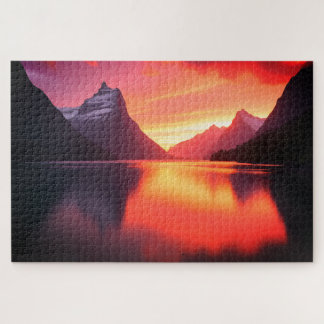 Milford Peak Sunset Jigsaw Puzzle