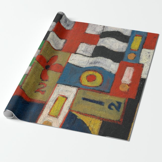 Military, 1914-1915 by Marsden Hartley Wrapping Paper (Unrolled)