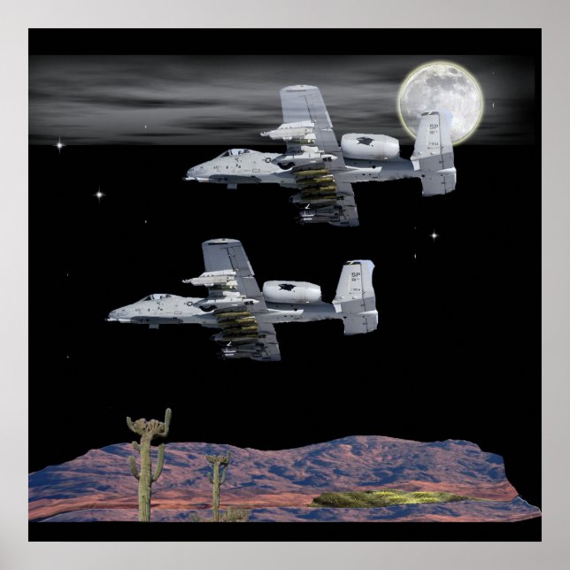 Military A-10 warthog Poster (Front)