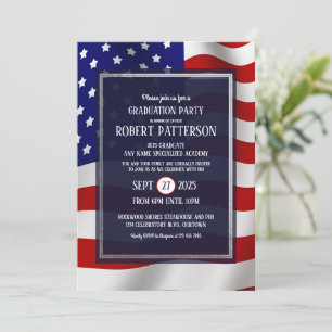 Military Academy Graudation Party Invitation