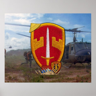 Military Advisors Vietnam War Patch Poster