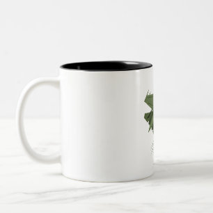 military aeroplane Two-Tone coffee mug