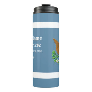 Military Air Force Defense emblem Personalize Thermal Tumbler