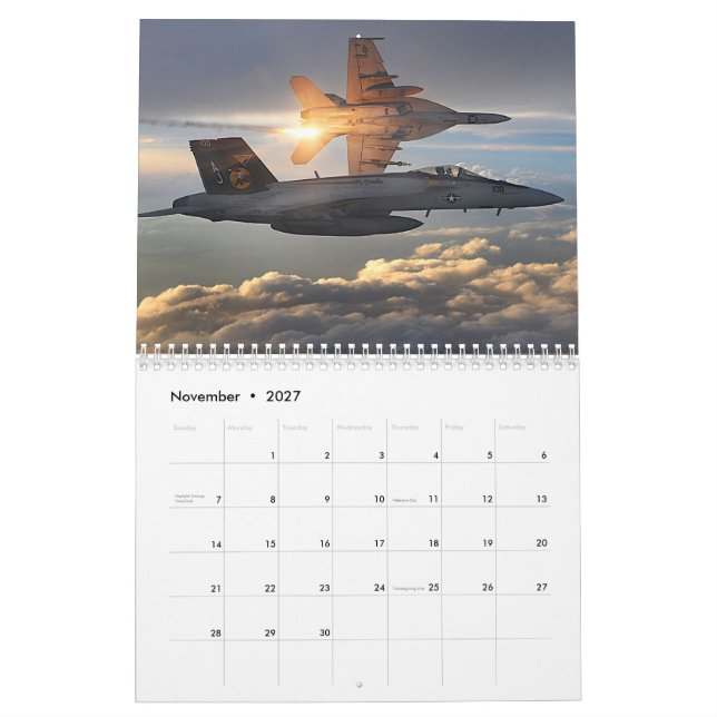 Military Aircraft Calendar (Nov 2027)