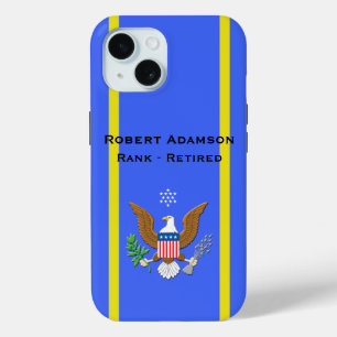 Military American emblem personalise iPhone 15 Case