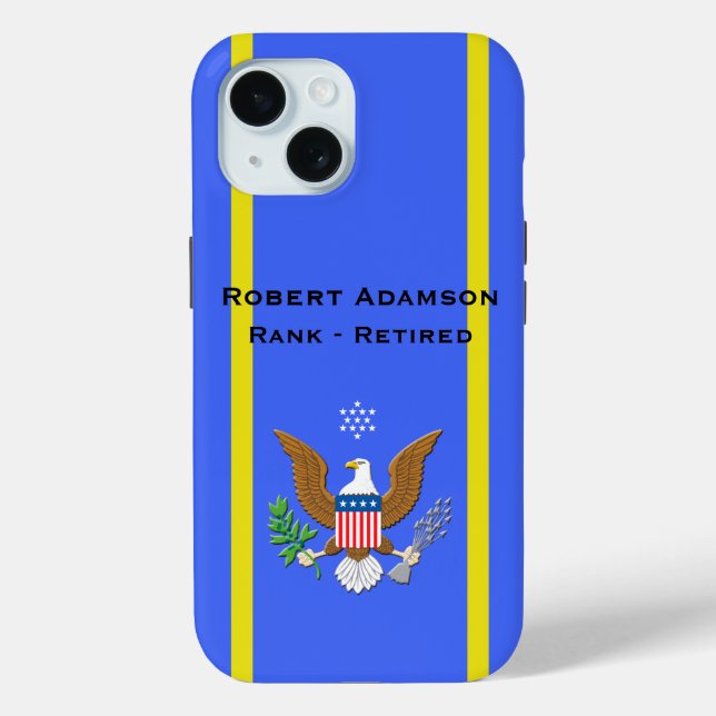 Military American emblem personalise  Case-Mate iPhone Case (Back)