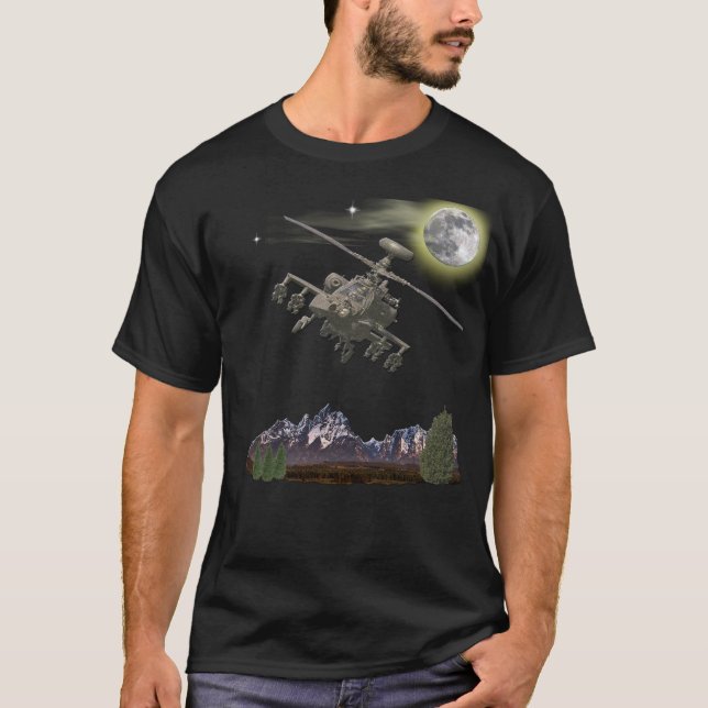 military apache helicopter T-Shirt (Front)