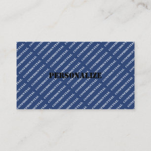Military Armed Forces Recruiter Style Blue Coast Business Card