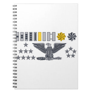 Military Army Insignia Ranks Notebook