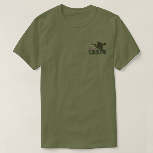 Military Army Navy Air Force Marines LRRPS Recon T-Shirt (Design Front)