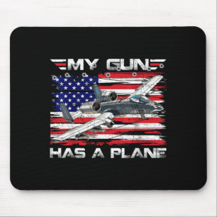 Military Attack Jet Close Air Support Aircraft Has Mouse Pad