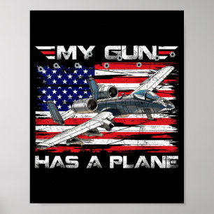 Military Attack Jet Close Air Support Aircraft Has Poster