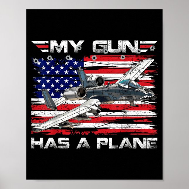 Military Attack Jet Close Air Support Aircraft Has Poster (Front)