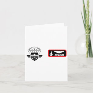 Military Aviator Jet Fighter Pilot Halloween Costu Card