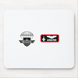 Military Aviator Jet Fighter Pilot Halloween Costu Mouse Pad