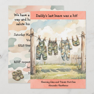 Military Baby Shower Invitation