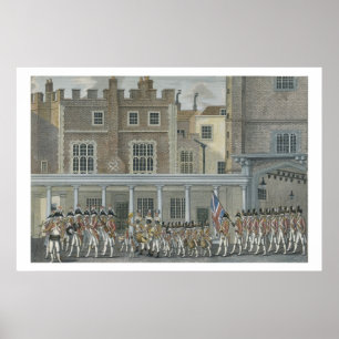 Military Band at St. James' Palace, late 18th cent Poster