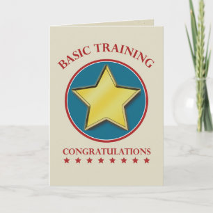 Military Basic Training Graduation Congratulations Card