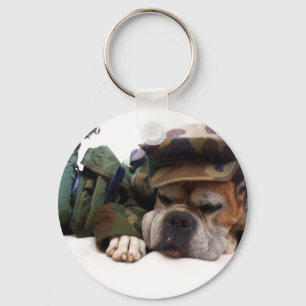 Military boxer keychain
