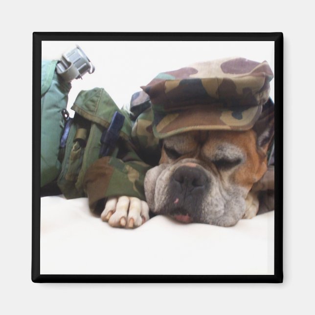 Military boxer magnet (Front)