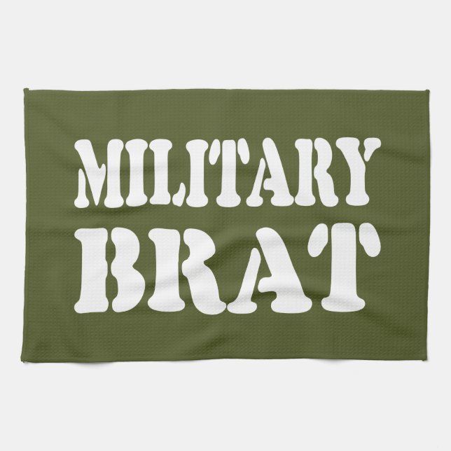 MILITARY BRAT TEA TOWEL (Horizontal)