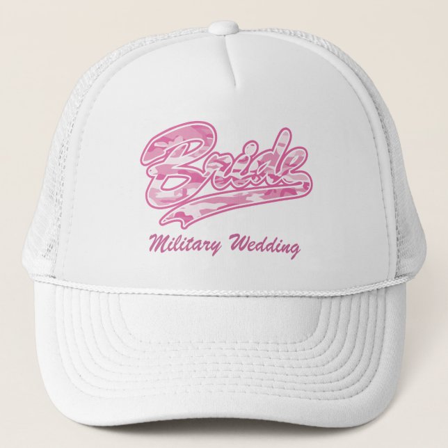 Military Bride/Bachelorette Party Trucker Hat (Front)