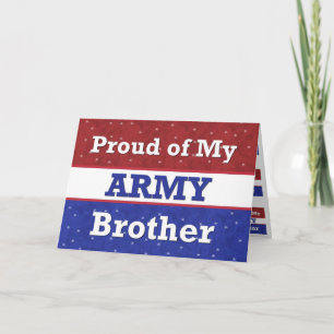 Military - BROTHER in Army - Thinking of You Card
