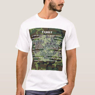 Military Brother's and Sister's poem called Family T-Shirt