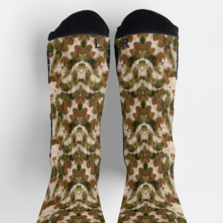 Military Brown Green Beige  Socks
