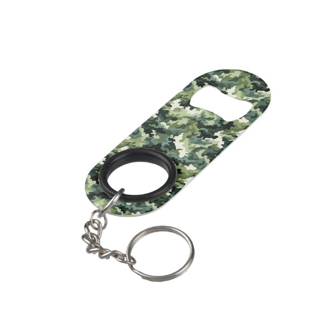 Military Camo Bottle Opener (Back Angled)