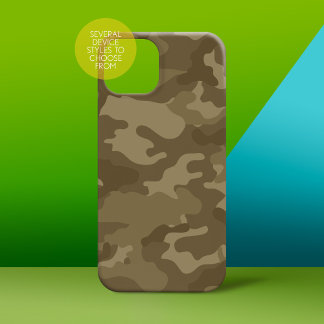 Military Camo Pattern desert tan iPhone 13 Pro Max Case