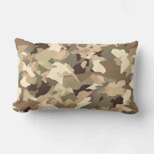Military Camo Print Accent Pillow