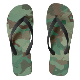 military camouflage adult flip flops