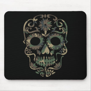 Military Camouflage Camo Dia De Los Muertos Sugar Mouse Pad