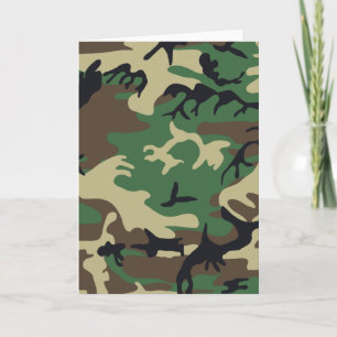 Military Camouflage Card