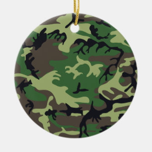 Military Camouflage Ceramic Ornament