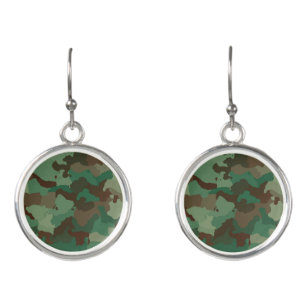 military camouflage earrings